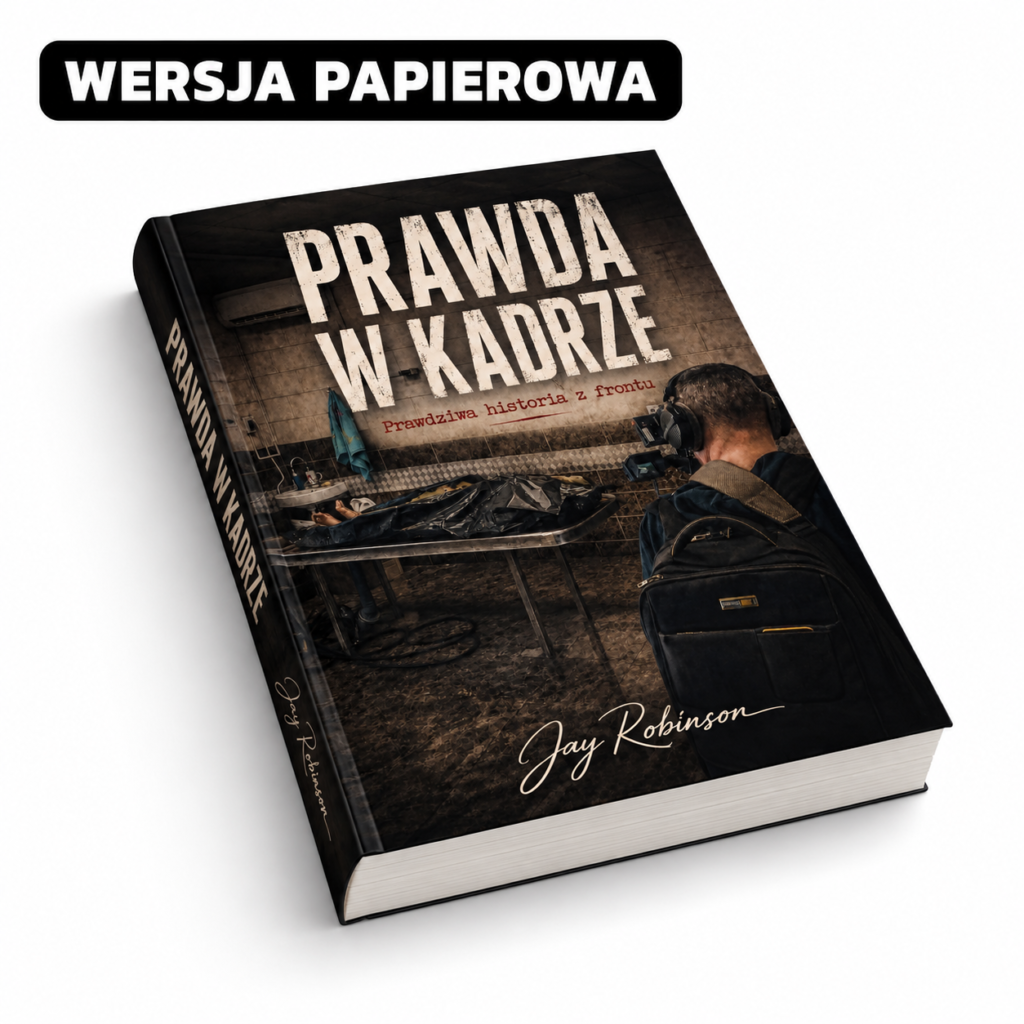 „Prawda w kadrze” – wydanie papierowe, okładka książki